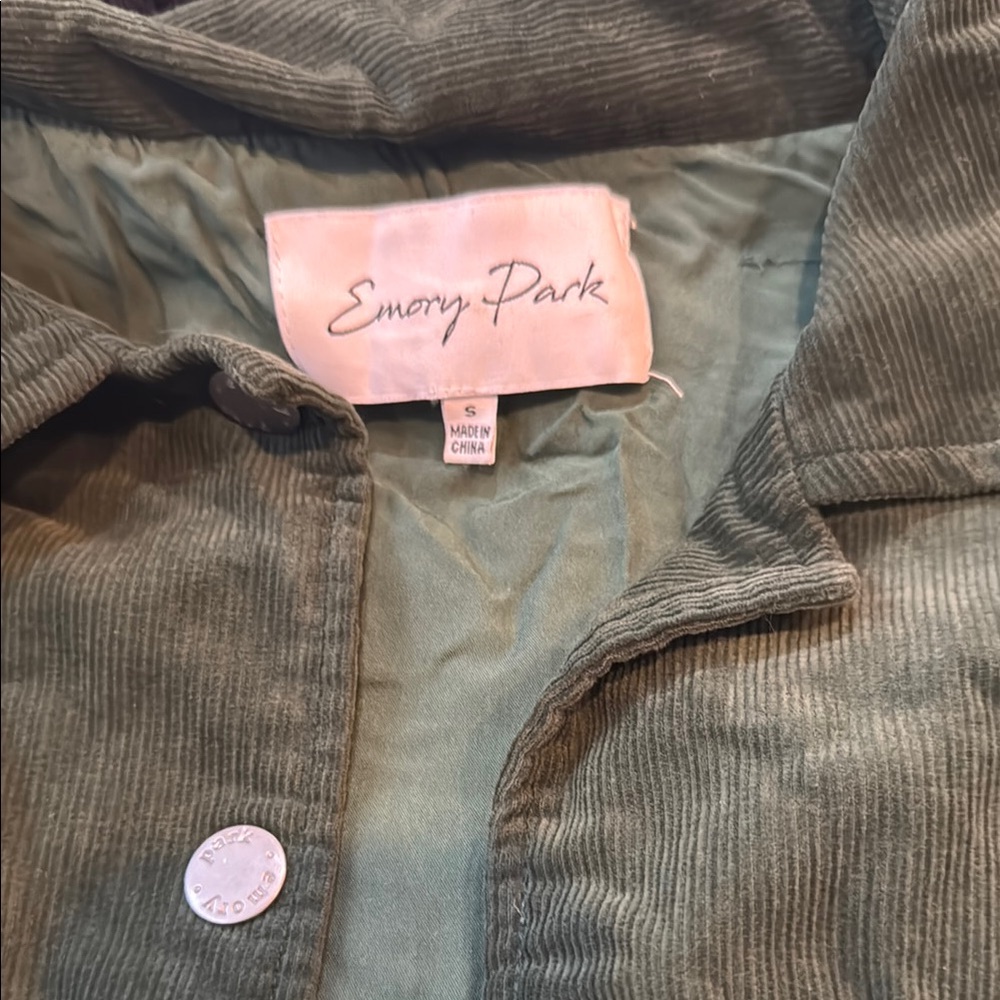 Emory Park Olive Corduroy Jacket